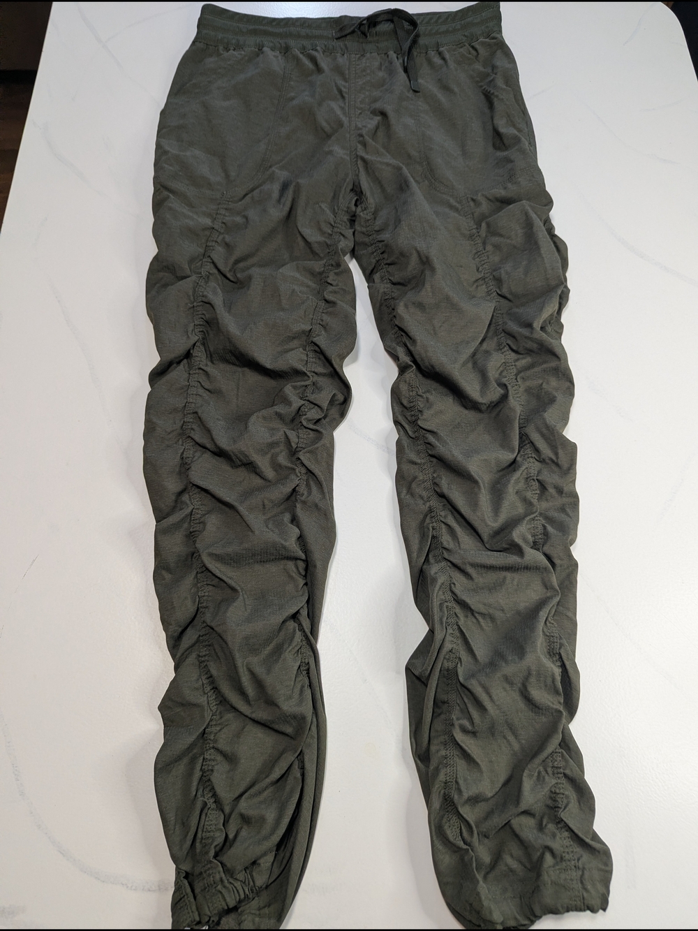 Ocean + Coast Olive Green Ruched Jogger Utility Y2K Pants - Size M